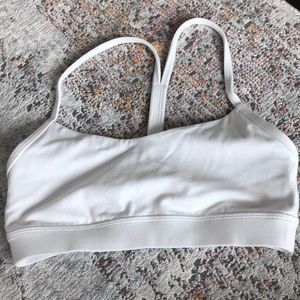 Lululemon white thin strap sports bra
